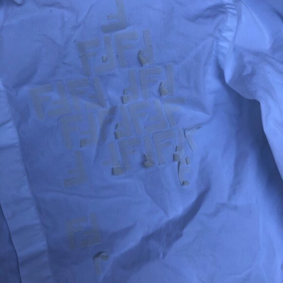 Fendi Dress Shirt Size 41 White - Picture 8 of 12